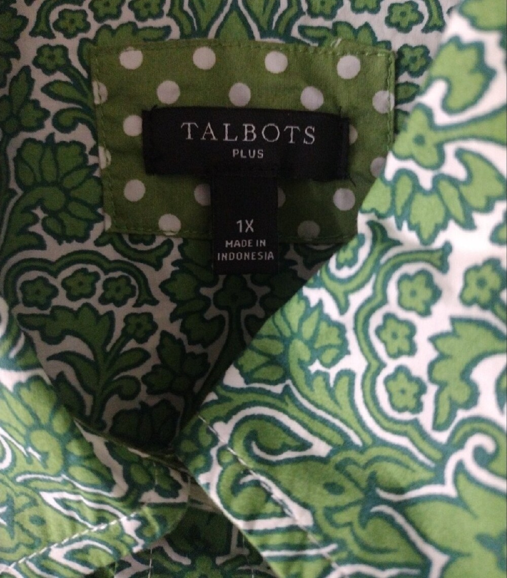 Tablots Green Printed Button-Up Shirt - Picture 3 of 5